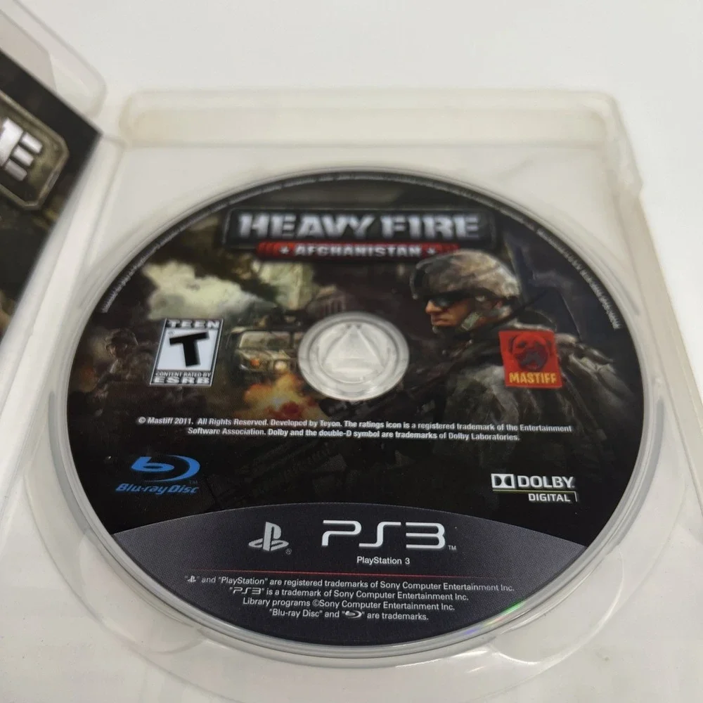 Heavy Fire Afghanistan Sony Playstation 3 PS3 Complete In Box With Manual CIB